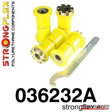 Bucse brat spate excentrice poliuretan STRONGFLEX (BMW E30,  E36) - 036232A