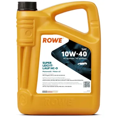Ulei ROWE 10w40HIGHTEC SUPER LEICHTLAUF HC-O 5l - 20058-0050-99
