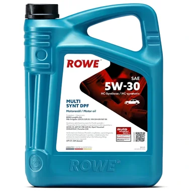 Ulei ROWE 5w30 HIGHTEC MULTI SYNT DPF 5l - 20125-0010-99